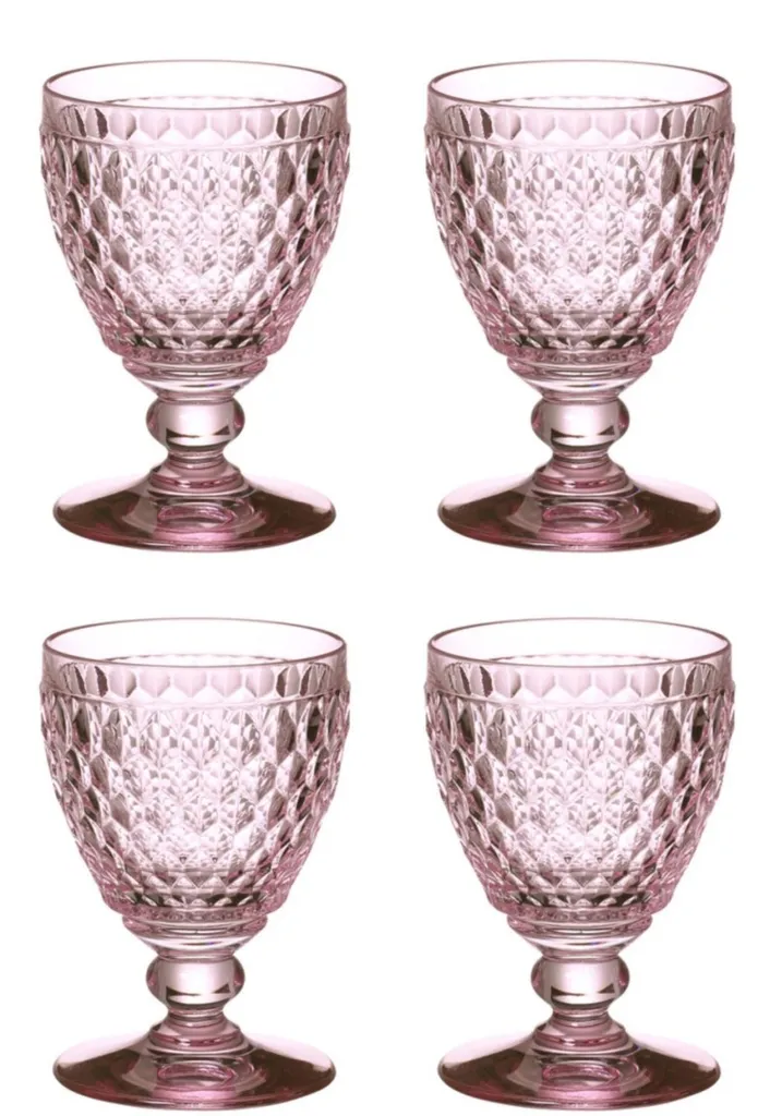 Villeroy & Boch Boston 4er Set Wasserglas rosa 400ml